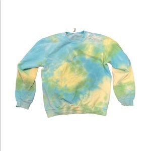 tie dye crewneck